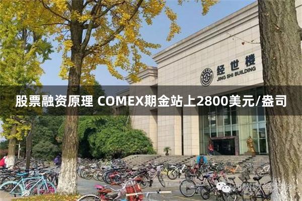 股票融资原理 COMEX期金站上2800美元/盎司