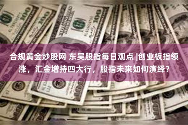 合规黄金炒股网 东吴股指每日观点 |创业板指领涨，汇金增持四