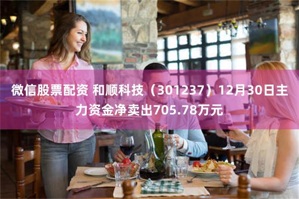 微信股票配资 和顺科技（301237）12月30日主力资金净卖出705.78万元